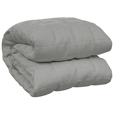 VidaXL Verzwaringsdeken 220x240 cm 11 kg stof grijs VidaXL Verzwaringsdeken 220x240 cm 11 kg stof grijs