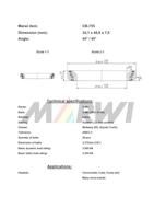Marwi Union balhoofdlager cb-755 34,1x46,9x7 45�/45� - thumbnail