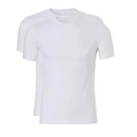 Ten Cate Men Stretch T-Shirt Round Neck White Two Pack (32326) - thumbnail