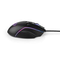 Nedis Gaming Muis | Bedraad | 800 / 1200 / 2400 / 3200 / 4800 / 7200 dpi | Instelbare DPI | Aantal knoppen: 6 | Programmeerbare knoppen | Rechtshandig - thumbnail