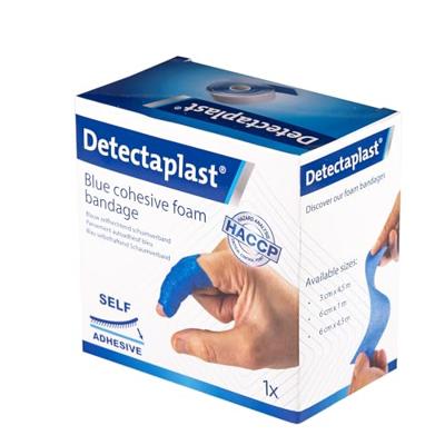 Detectaplast zelfklevend schuimverband, ft 6 cm x 4,5 m, op rol
