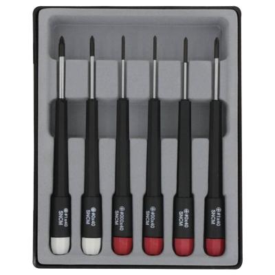 Donau Elektronik Schroevendraaierset Elektronica en fijnmechanica 6-delig Kruiskop Phillips, Kruiskop Pozidriv Donau Elektronik Schroevendraaierset Elektronica en fijnmechanica 6-delig Kruiskop Phillips, Kruiskop Pozidriv