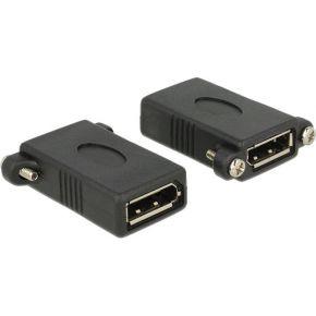 Delock 85123 DisplayPort Adapter [1x DisplayPort bus - 1x DisplayPort bus] Zwart
