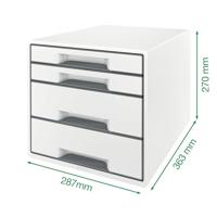 Ladenblok leitz wow 4 laden wit/geel - thumbnail