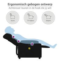 Massagestoel verstelbaar stof zwart - thumbnail