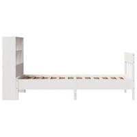 Bedframe zonder matras massief grenenhout wit 90x190 cm - thumbnail