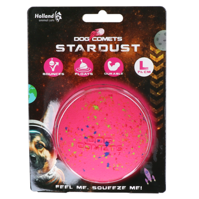 Dog Comets Ball Stardust Roze L