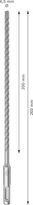 Bosch Accessories 2608833896 2608833896 Wolfraamcarbide Hamerboor 6.5 mm SDS-Plus 10 stuk(s)