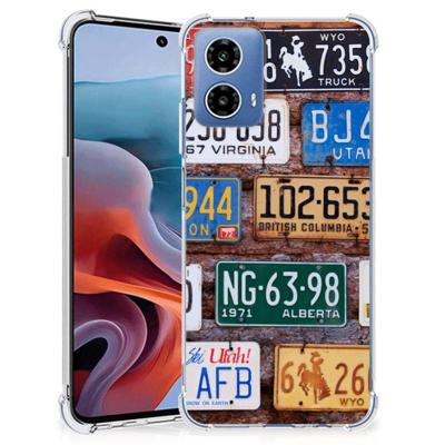 Motorola Moto G34 Anti-shock Hoesje met foto Kentekenplaten Motorola Moto G34 Anti-shock Hoesje met foto Kentekenplaten