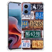 Motorola Moto G34 Anti-shock Hoesje met foto Kentekenplaten - thumbnail