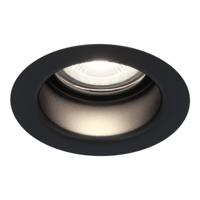 Mari LED inbouwspot verzonken - 4 Watt 345 Lumen - 6500K daglicht wit - GU10 - Dimbaar - Rond - IP64 Waterdicht - Zwart - Anti-glare - thumbnail