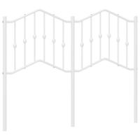 Hoofdbord 120 cm metaal wit - thumbnail