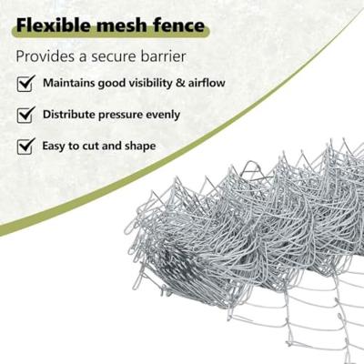 VidaXL Hek met paal zilver 0,4 x 10 m staal