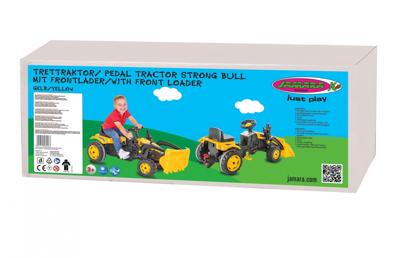 JAMARA traptractor Strong Bull met voorlader 125 x 51 cm geel