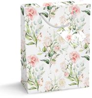 Geschenkzak Roses and Roses, L, 20 x 33 x 27 cm - thumbnail