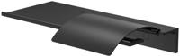 Planchet met Toiletrolhouder Met Klep Geesa Leev 28 cm Zwart Geesa - thumbnail