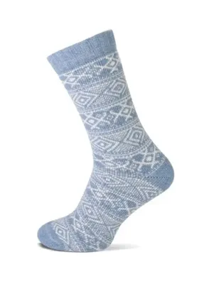 Homesocks bedsokken met wol - Warme huissokken voor de winter - Norwegian winter print - Slaapsokken