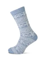 Homesocks bedsokken met wol - Warme huissokken voor de winter - Norwegian winter print - Slaapsokken - thumbnail