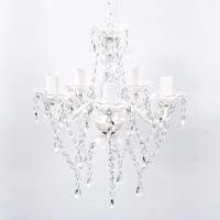 VidaXL Kroonluchter 5 peertjes transparant - thumbnail