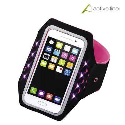 Hama Sport-armband Running Voor Smartphones Maat XXL Met Led Pink