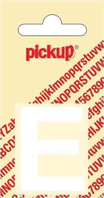 Plakletter Helvetica 40 mm Sticker witte letter E Pickup - Pickup Plakletter Helvetica 40 mm Sticker witte letter E Pickup - Pickup