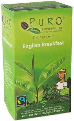 Puro Bio thee English Breakfast, fairtrade, pak van zakjes
