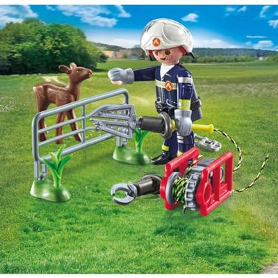 Playmobil 71467 Action Heroes Dierenbescherming Brandweer - thumbnail