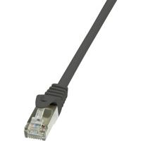 LogiLink CP1073S RJ45 Netwerkkabel, patchkabel CAT 5e F/UTP 5.00 m Zwart Snagless 1 stuk(s) - thumbnail