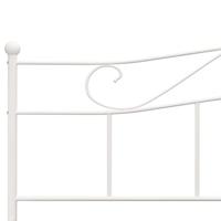 Bedframe metaal wit 180x200 cm - thumbnail
