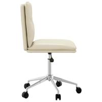 Eetkamerstoel kunstleer crmekleurig - thumbnail