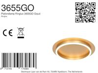 Steinhauer Moderne led plafonnièreRinglux goud - Ø 32cm - 3655GO - thumbnail