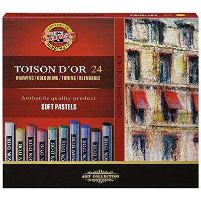 Pastelkrijt Koh-I-Noor Toison 8514 rond 24 stuks assorti