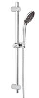 GROHE Vitalio Joy 110 Mono Glijstangset - 60cm - ronde handdouche - 1 straalsoort - gladde doucheslang - chroom/zwart 27322000 - thumbnail