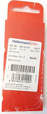 HellermannTyton WIC1-0-9-PA-YE-T1 Markeerclip Opdruk 0 - 9 Buitendiameter 2 tot 2.80 mm 561-01101