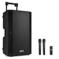 Vonyx VSA700 draagbare speaker op accu met 2x draadloze microfoon - thumbnail