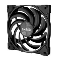 Akasa Alucia XS12, 120 mm PWM Case Fan, High Performance Cooling Fan, 4-polig, 120 x 15 mm Sizing Slim Low-Noice, tot 2000 rpm en 41,59 CFM, zwart, AK-FN122-BK - thumbnail