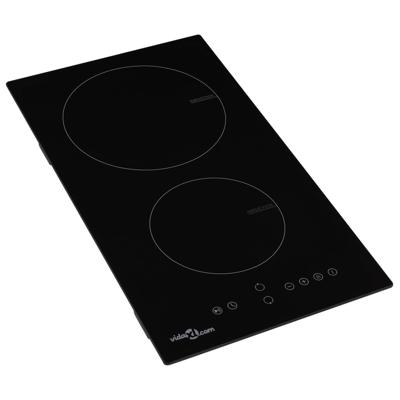 Inductiekookplaat met 2 kookzones aanraakbediening 3500 W glas