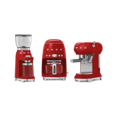 Smeg CGF11RDEU koffiemolen 150 W Rood, Transparant