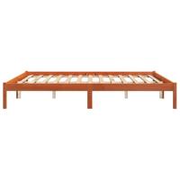 Bedframe massief grenenhout wasbruin 200x200 cm - thumbnail
