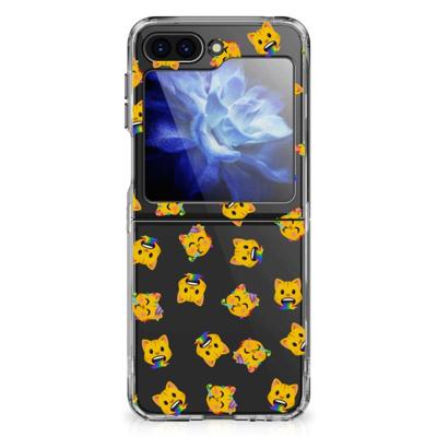 TPU bumper voor Samsung Galaxy Z Flip 6 Katten Emojis TPU bumper voor Samsung Galaxy Z Flip 6 Katten Emojis