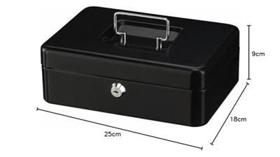 Burg Wächter 10700 Geldcassette (b x h x d) 250 x 90 x 180 mm Zwart