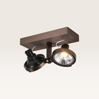 Plafondlamp Telesto bronzo II - GU10-fitting - IP20 voor binnen - Brons - Aluminium - Dubbele spotlight Plafondlamp Telesto bronzo II - GU10-fitting - IP20 voor binnen - Brons - Aluminium - Dubbele spotlight