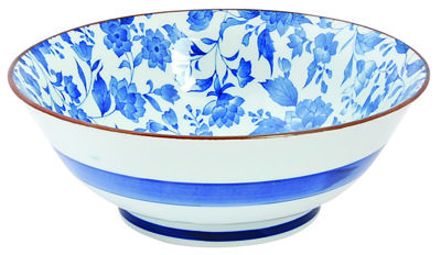 Blauw/Wit Kom - Mixed Bowls - 900ml - 19 x 7.5cm