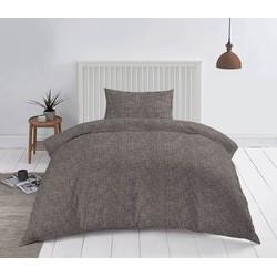 Cotton Rich Collection Dekbedovertrek - Linnen-Look - Antraciet of Blauw