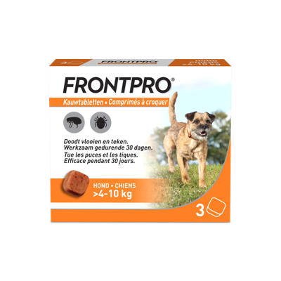 Frontpro 28mg Hond 4-10 Kg 3 Kauwtabletten