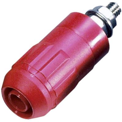 Stäubli XUB-G 66.9684-22 bananensokkel, diameter van de pennen: 4 mm, rood, 1 stuk