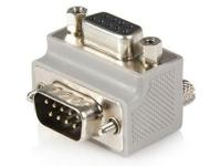 StarTech.com Rechte hoek DB9 naar DB9 seriële kabel adapter type 2 - M/F (GC99MFRA2), grijs - thumbnail