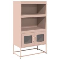 Hoge kast 68x39x123 cm staal roze - thumbnail