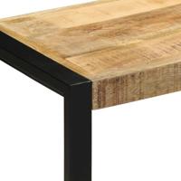 Bank 60x35x45 cm massief ruw hout mango - thumbnail