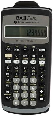 Texas Instruments TI-BAII+ Calculator Financieel TI-BA II Plus Texas Instruments TI-BAII+ Calculator Financieel TI-BA II Plus